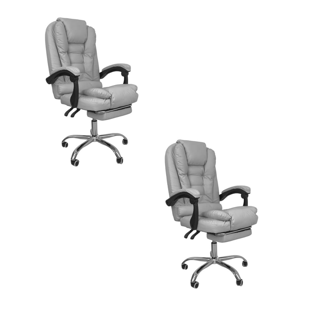 Cadeira de Escritório Presidente Soft Ergonômica Apoio Para Pés