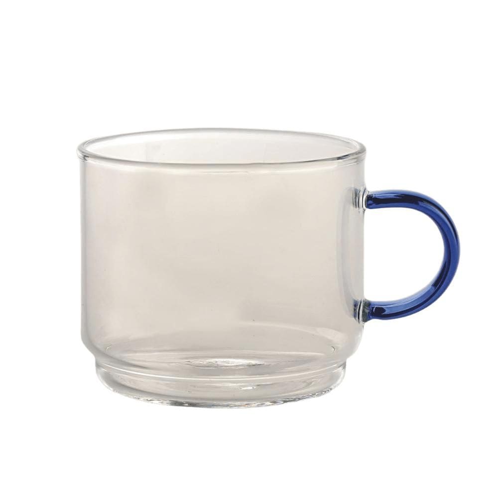 Caneca Empilhável Emy Vidro Azul 200ml - A\\CASA