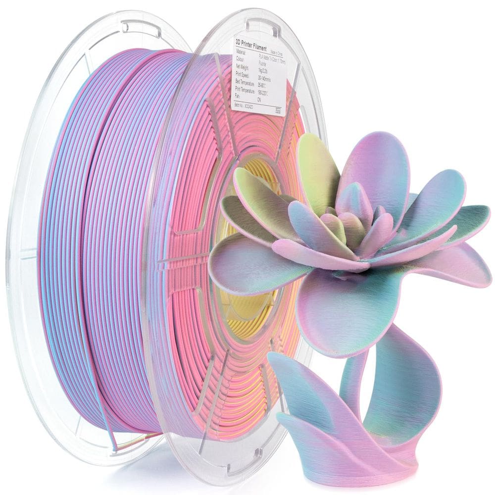 Filamento de impressora 3D iSanMate Matte Tri Colors PLA 1,75 mm