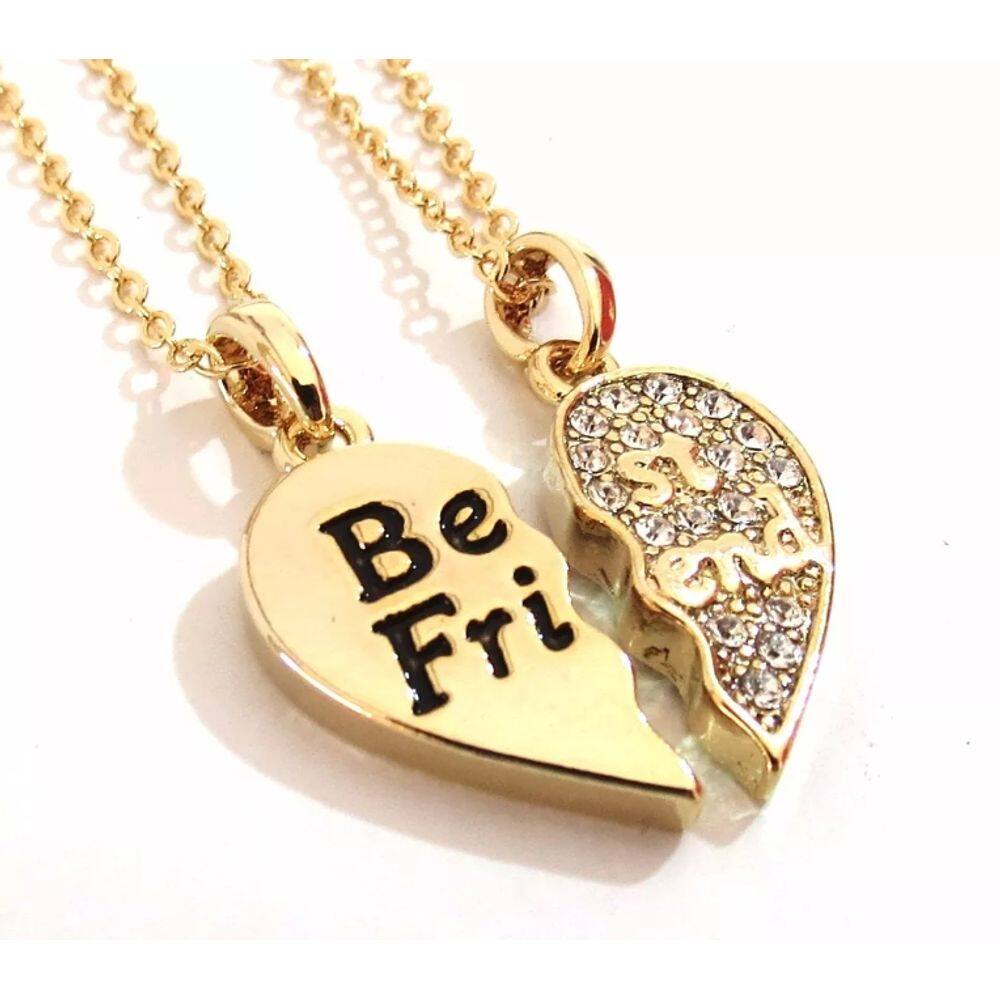 Colar Eternas Amigas BFF Folheado a Ouro 18k