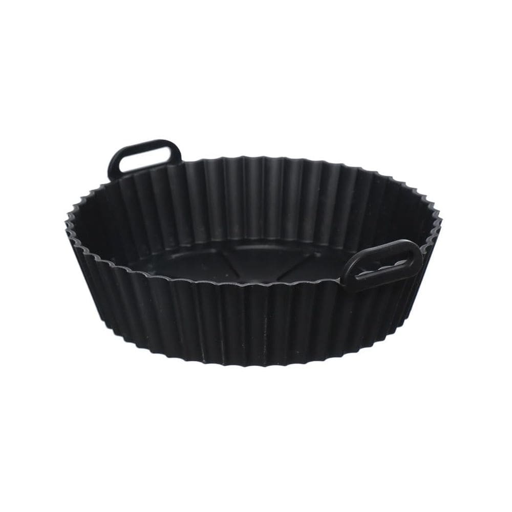Forma Redonda De Silicone Antiaderente Para Air Fryer 20cm