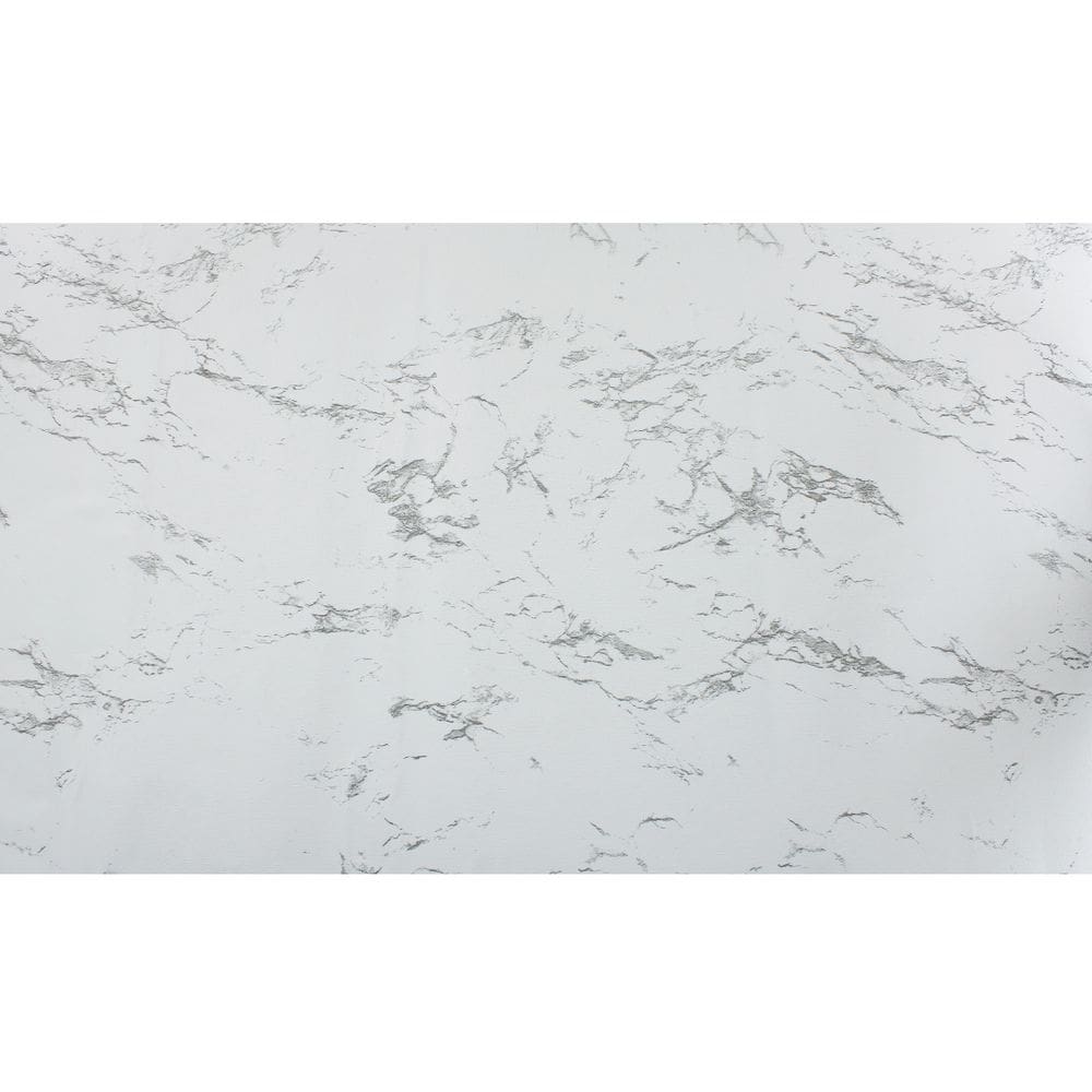 Papel Parede Adesivo Mármore Branco Lavável 10mx45cm Envelopamento