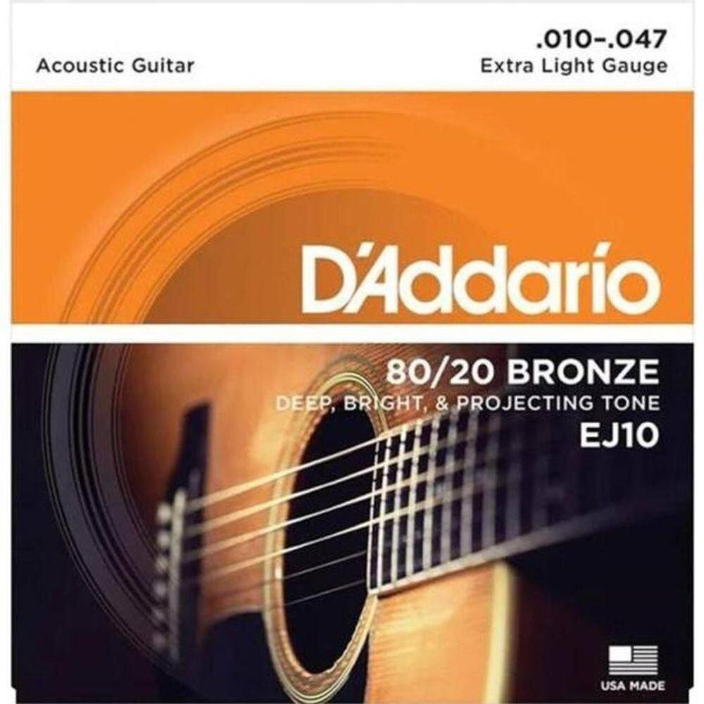 Encordoamento Violão Aço 80-20 Bronze Ej10-b D