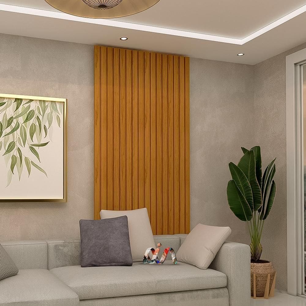 Painel Ripado Placa 95 Cm X 250 Cm 100% Mdf Naturale Nobre Gelius