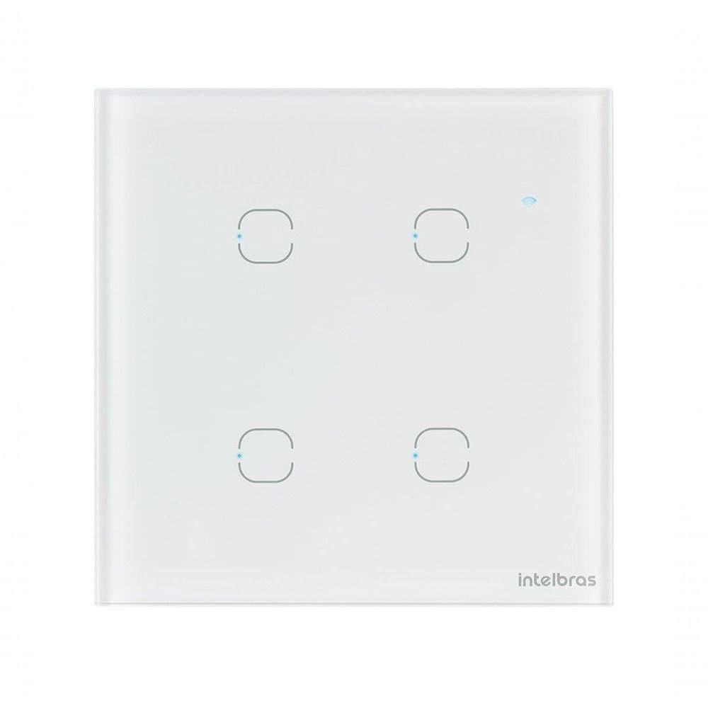 Interruptor Smart Wi-fi Touch 4 Teclas Ews 1004 Branco