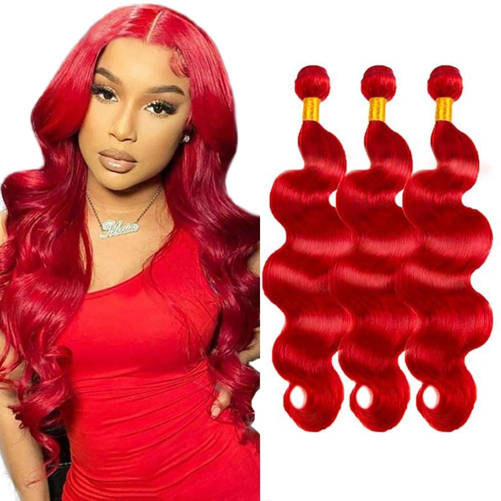 Pacotes de cabelo ZevPiul Burgundy Body Wave 3 Pacotes 45-55cm