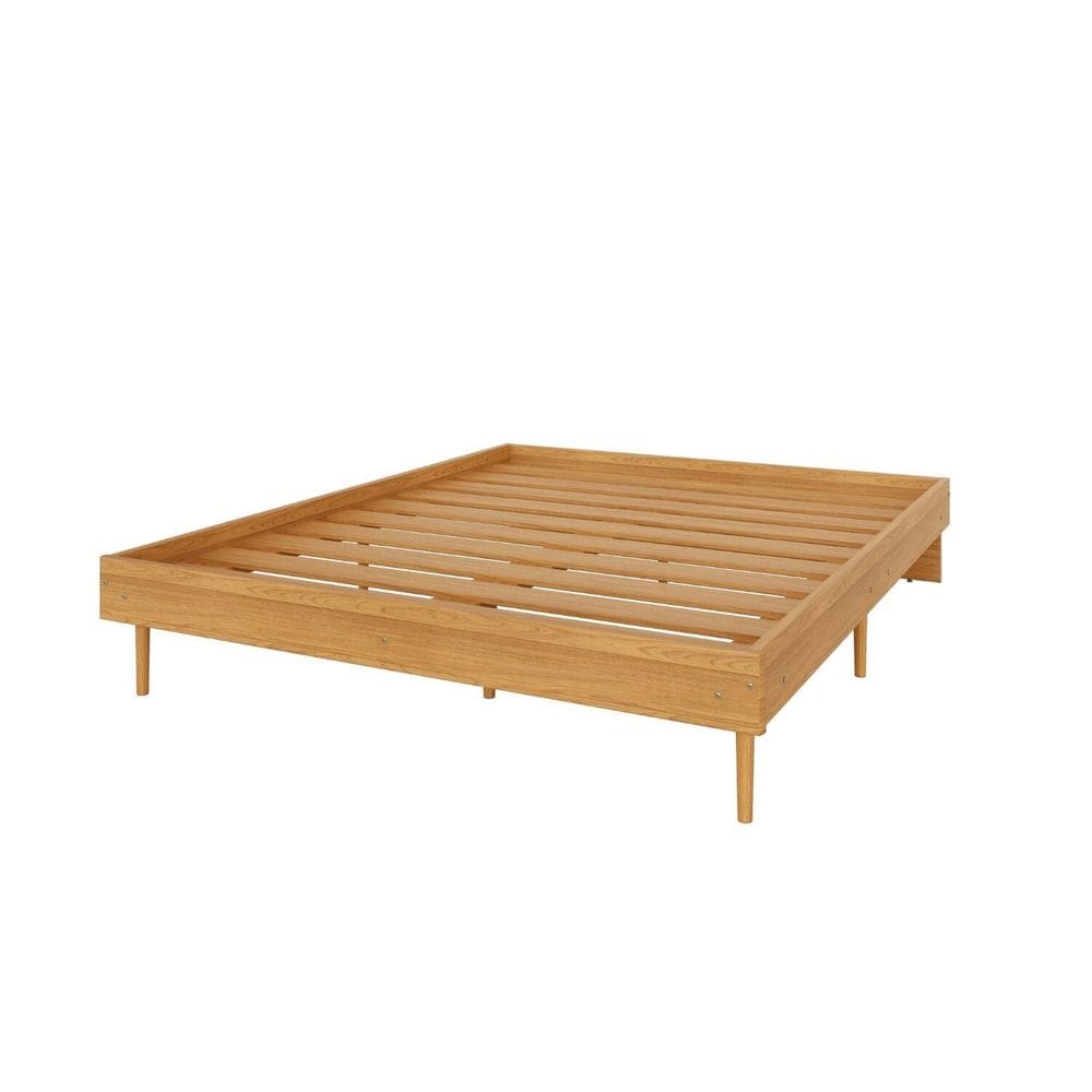 Cama Casal Pé Palito 205cm X 167cm X 205cm Freijó