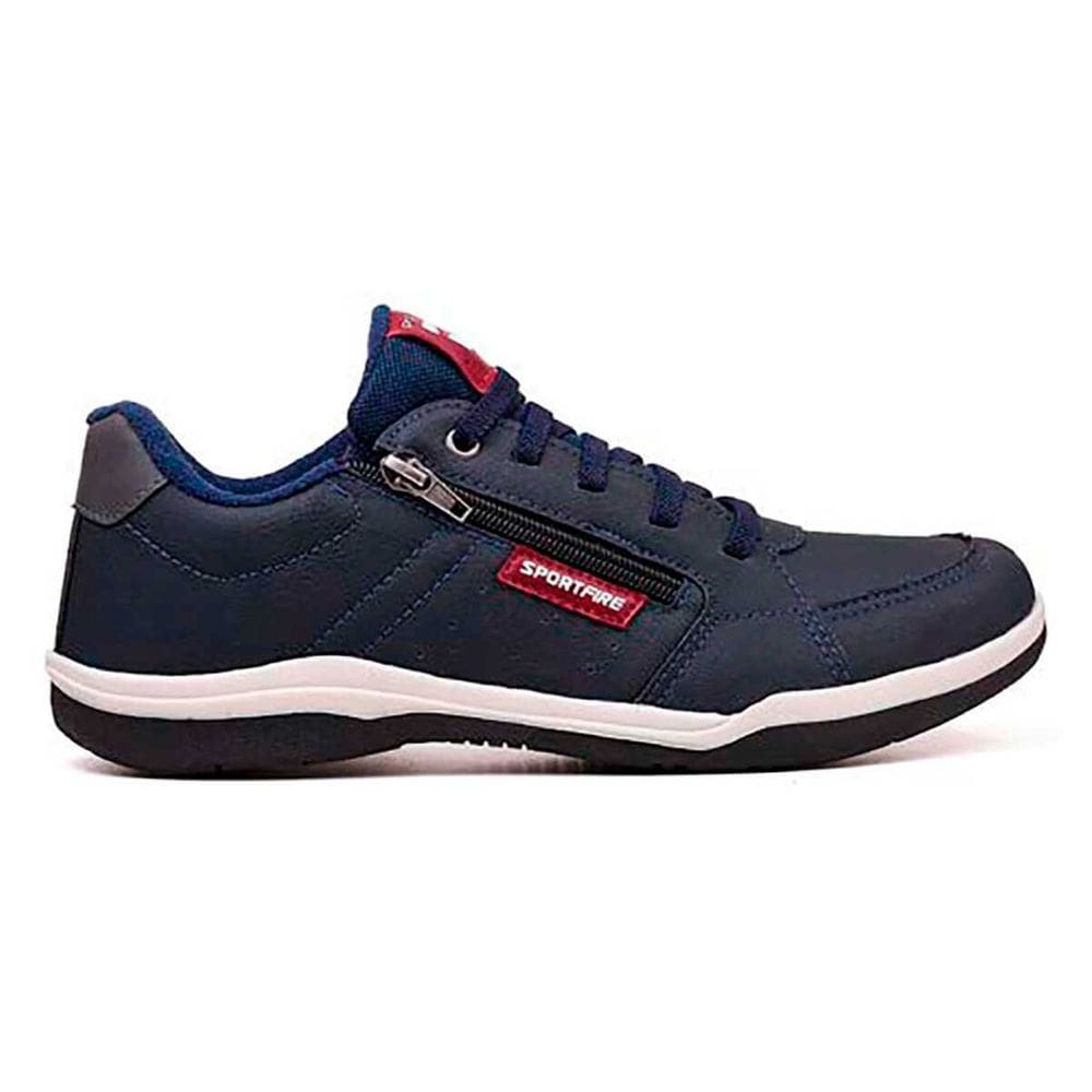 Sapatênis Masculino Casual Sport Fire Zíper Lateral