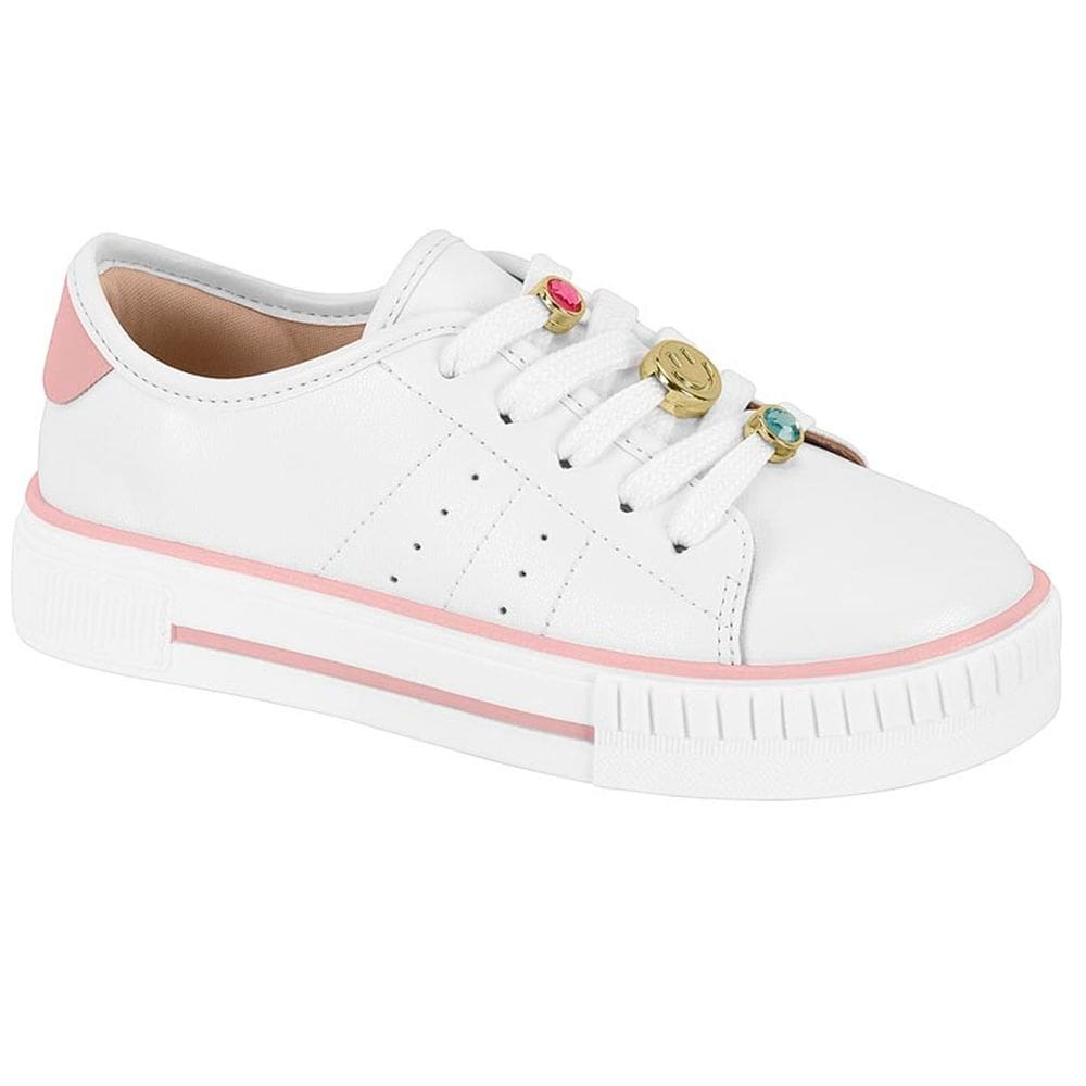 Tênis Infantil Menina Molekinha Pingente Decorativo