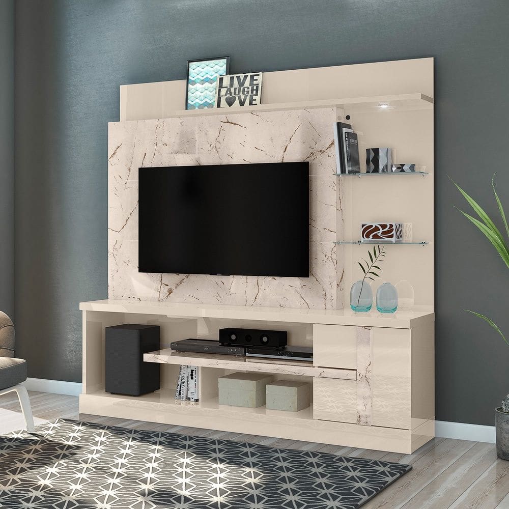 Home Theater Alan Calacata Off White Madetec