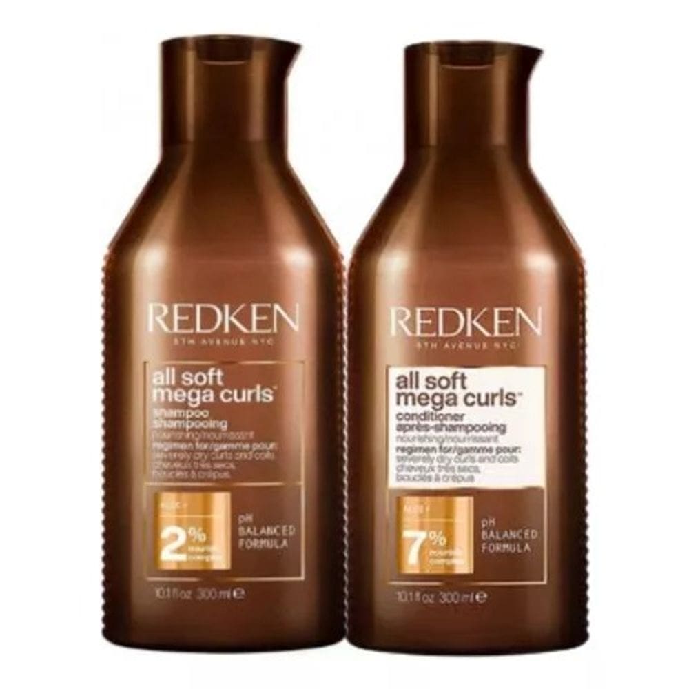 Kit Redken All Soft Mega Curls Shamp 300ml e Cond. 300ml