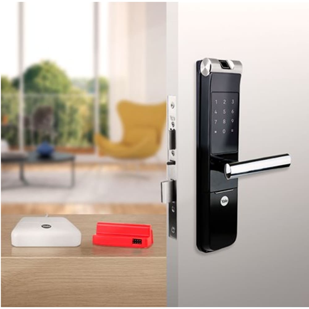 Combo Yale - Fechadura Digital Ymf 40 com Hub e Zigbee Integrados