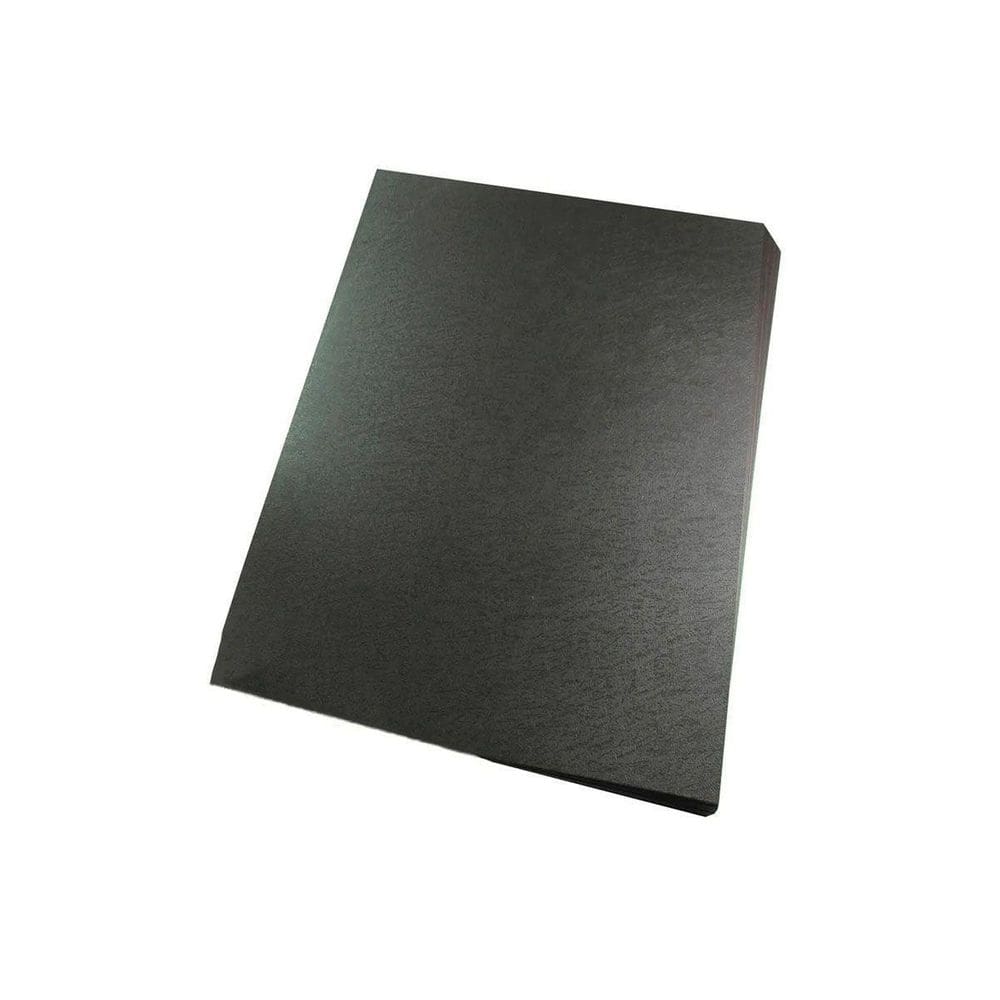 Capa Para Encadernação Ofício Preta Pp Couro 0,30Mm 100Un