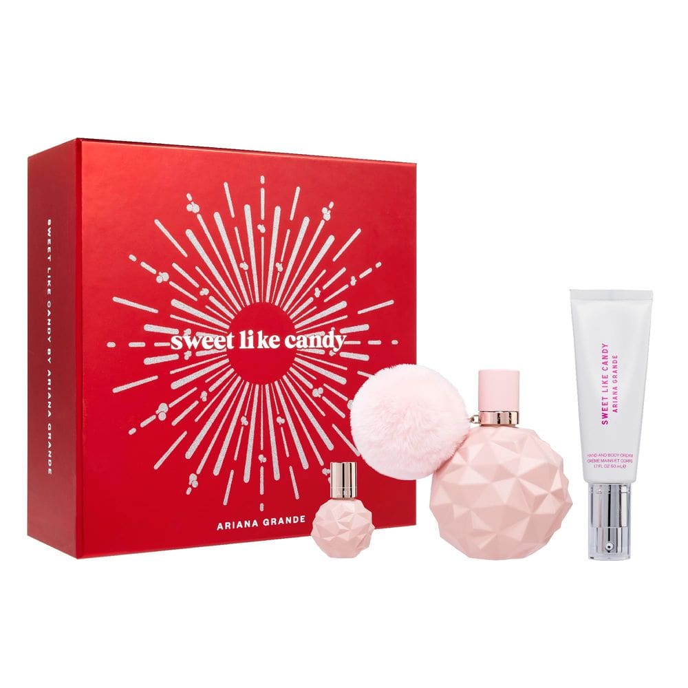 Conjunto de perfume Ariana Grande Sweet Like Candy 100 mL + 50 mL + 7,5 mL