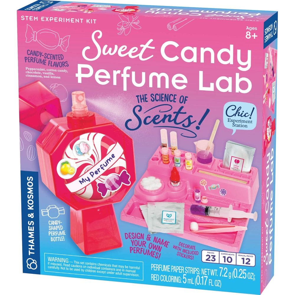 Kit STEM Thames & Kosmos Sweet Candy Perfume Lab com frasco