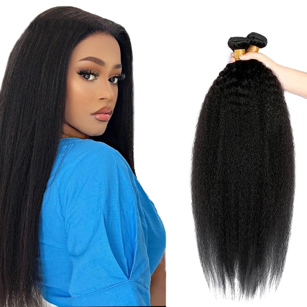 Pacotes de cabelo DiexRlamx Yaki Straight Brazilian Virgin Remy