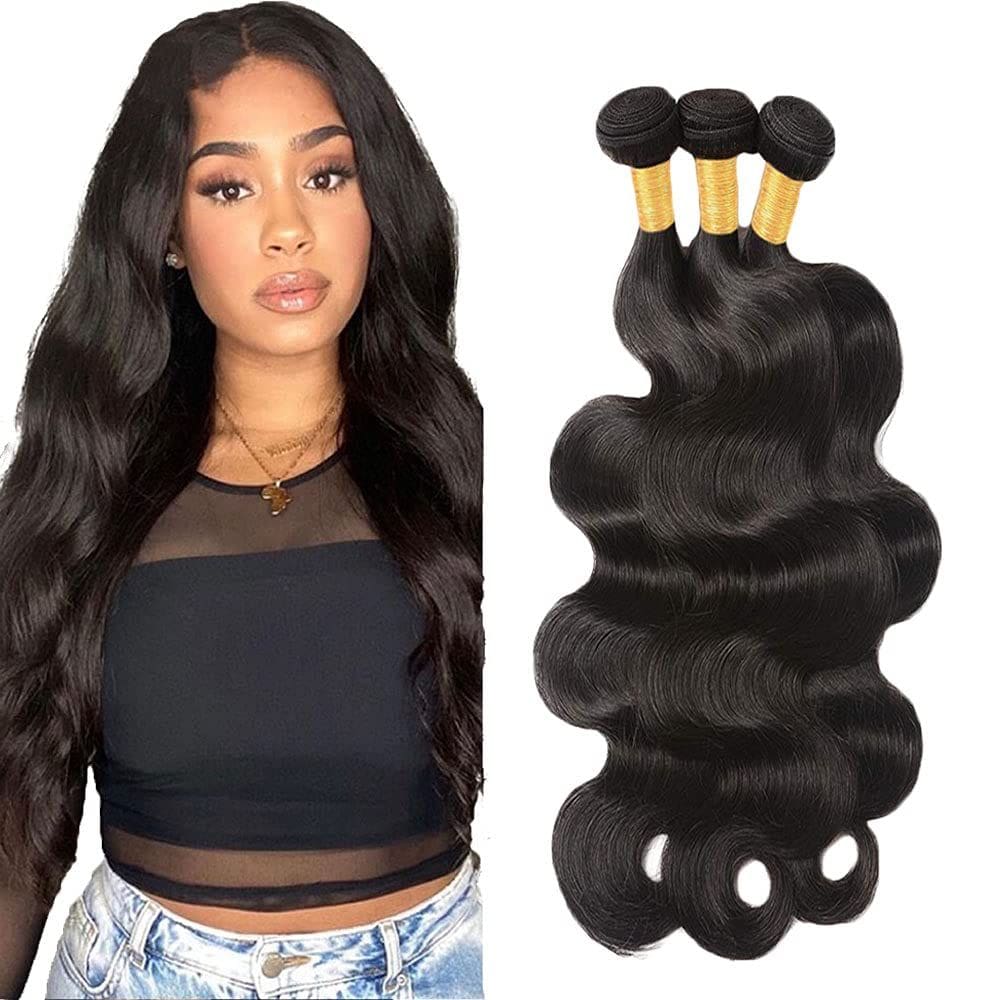 Pacotes de cabelo Poirewa Body Wave 10A Brazilian Virgin 50g