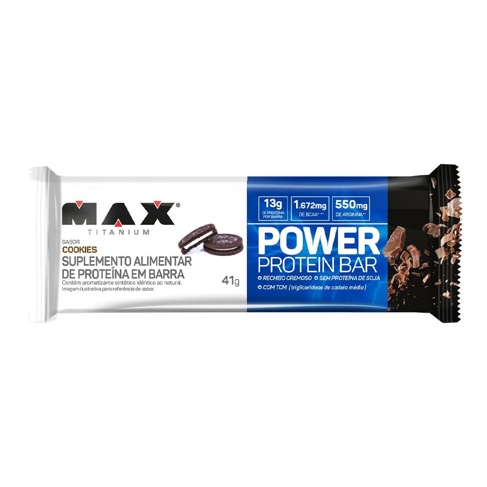 Power Protein Bar Max Titanium (41g) Cookies