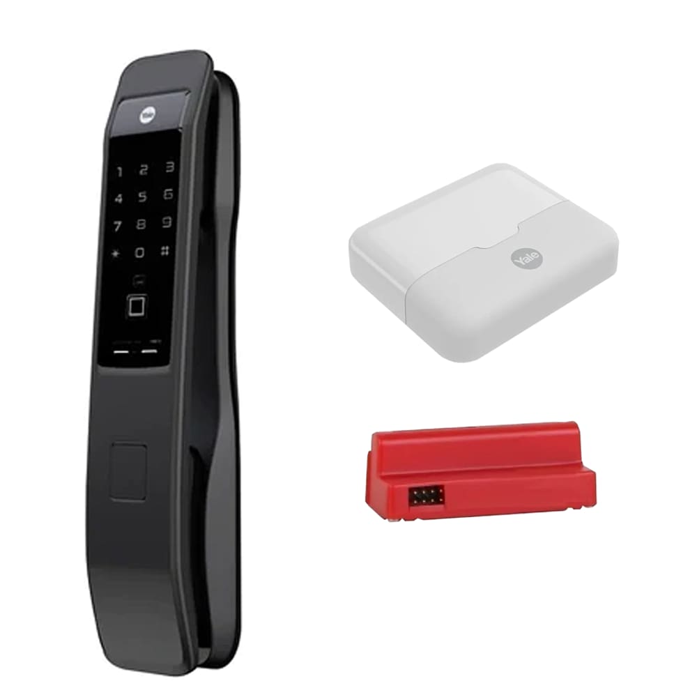 Combo - Fechadura Digital Eletrônica YMI 70A + Hub + Zigbee