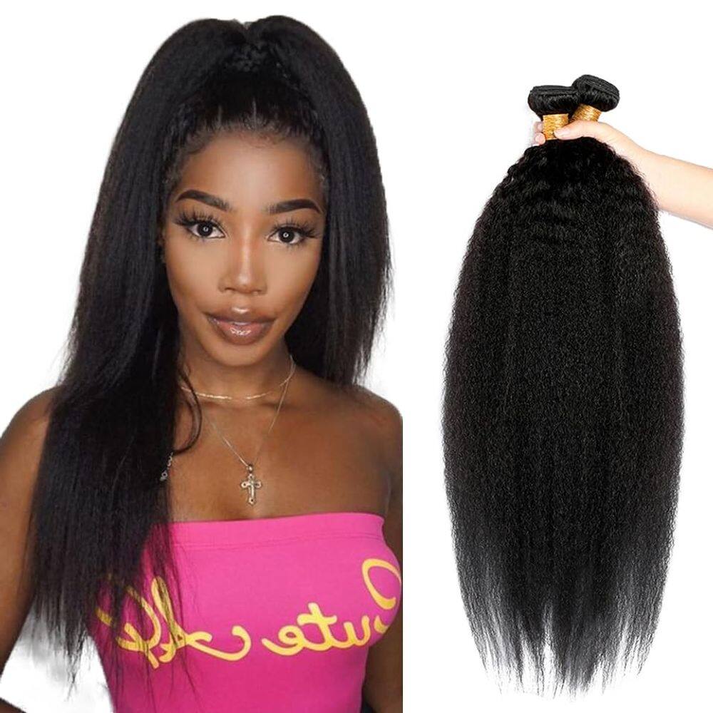 Extensões de cabelo DiexRlamx Yaki Straight Kinky Straight 45-55cm