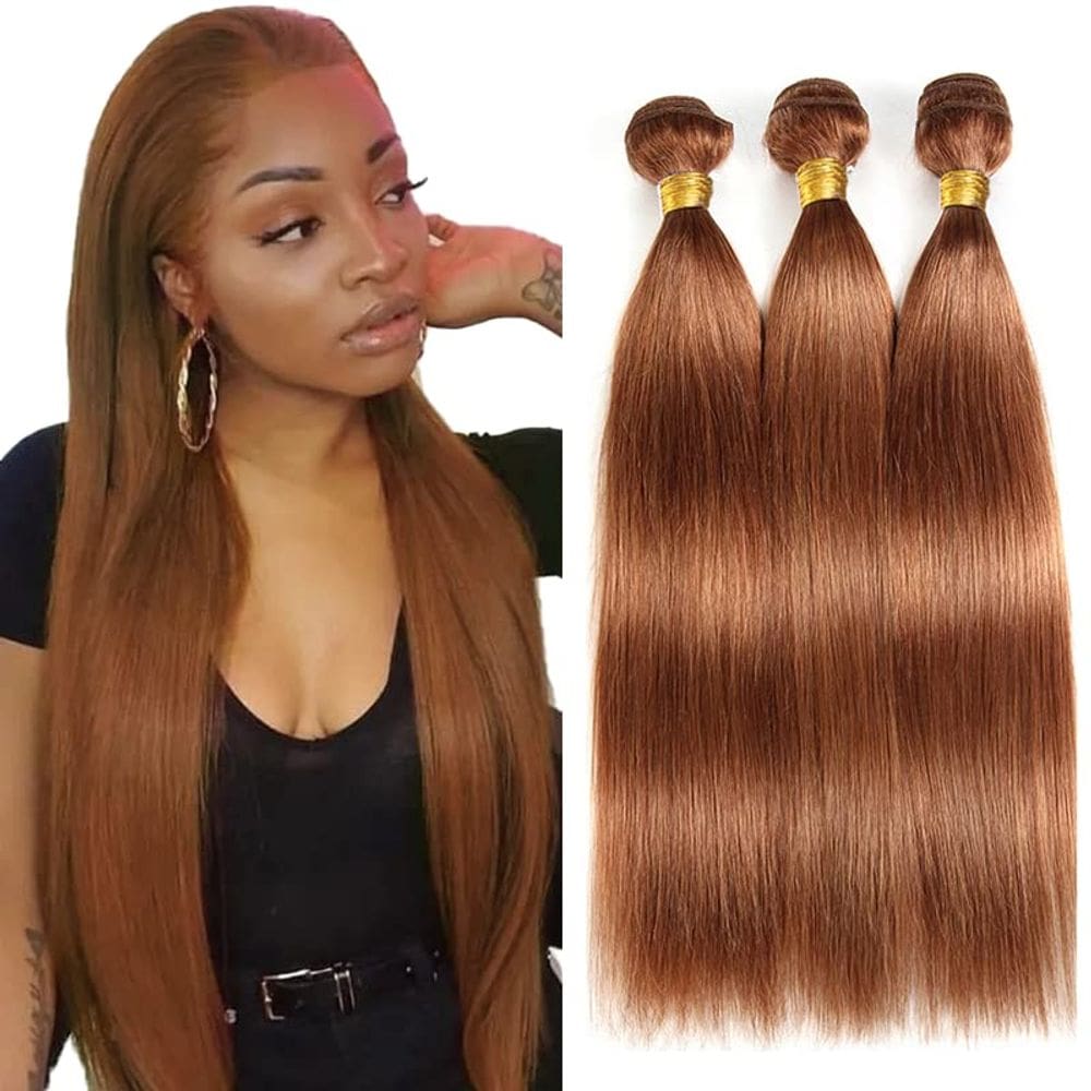 Pacotes de cabelo DiexRlamx Straight Brazilian Virgin Hair #30
