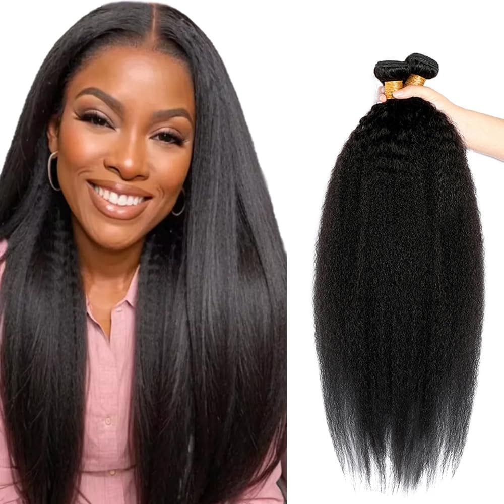 Pacotes de cabelo DiexRlamx Kinky Straight 100% cabelo brasileiro