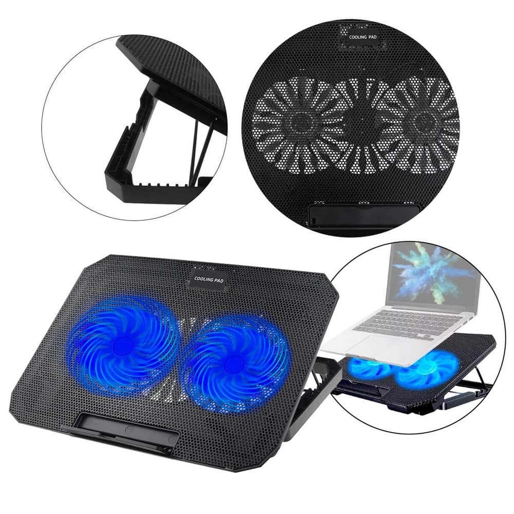 Suporte Notebook Base Refrigerada 2 Coolers Ventilador e Led