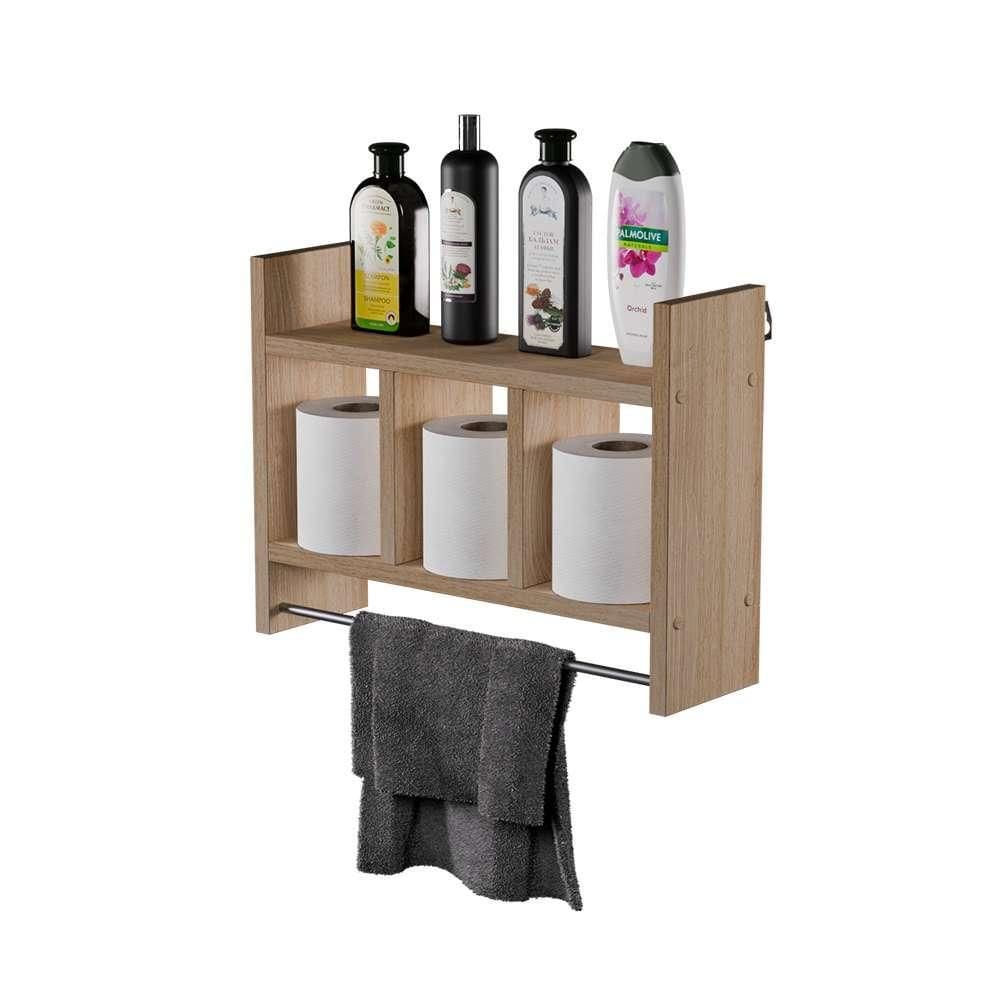 Nicho Toalheiro Carvalho 45 x 30cmpara Banheiro