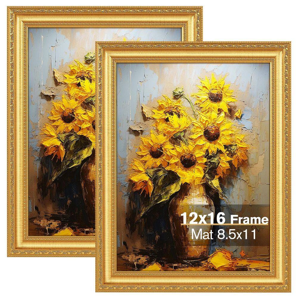 Molduras para fotos Splinterix Gold 30x40cm Conjunto de 2 com vidro