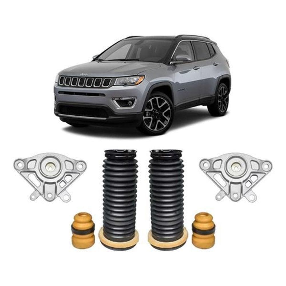 Par Batente Coxim Traseiro Jeep Compass 2016 2017 2018 2019