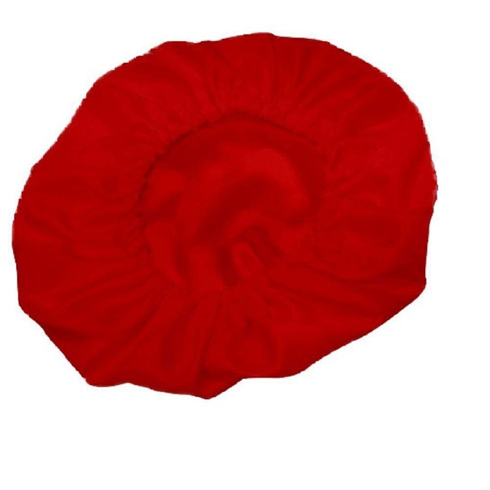 Kit 2 Touca De Cetim Seda Vermelho Anti Frizz Para Dormir