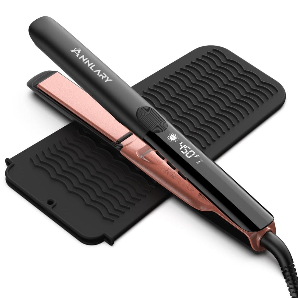 Alisador de cabelo ANNLARY Professional Titanium Plate de 1 polegada