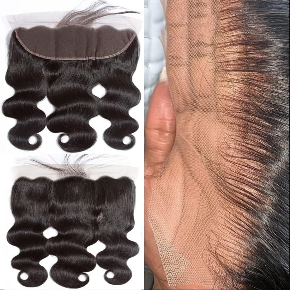 Fecho frontal de renda Caijuxing Body Wave 16cm 150% de densidade