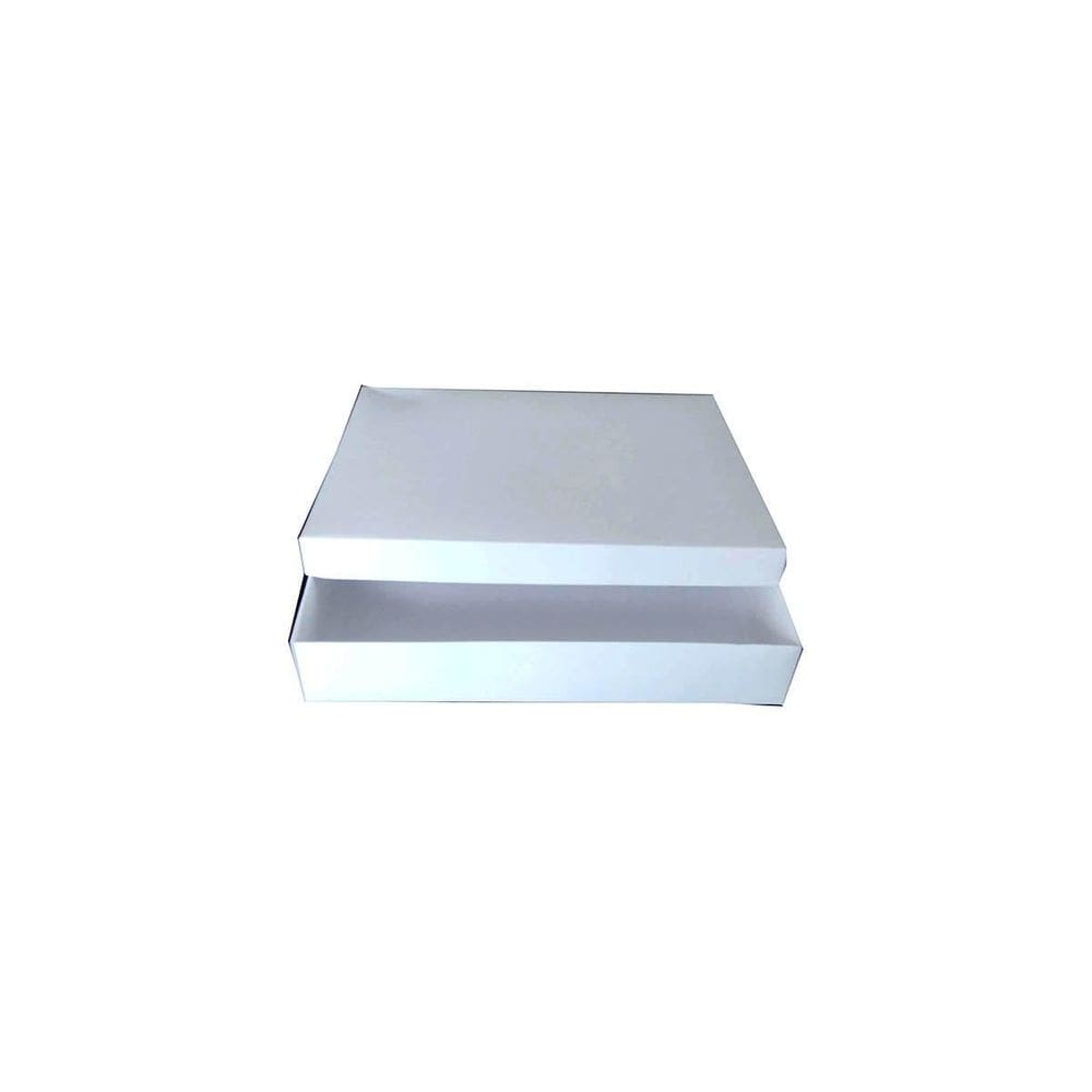 Caixas De Cartão Brancas 325G 39X32X7Cm Pacote Com 25
