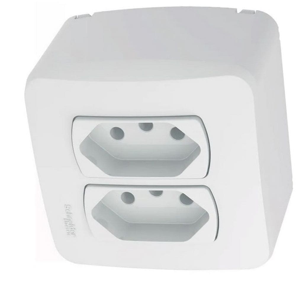 Tomada Sobrepor 2 Módulo 2P+T Branco S3B66440 Schneider