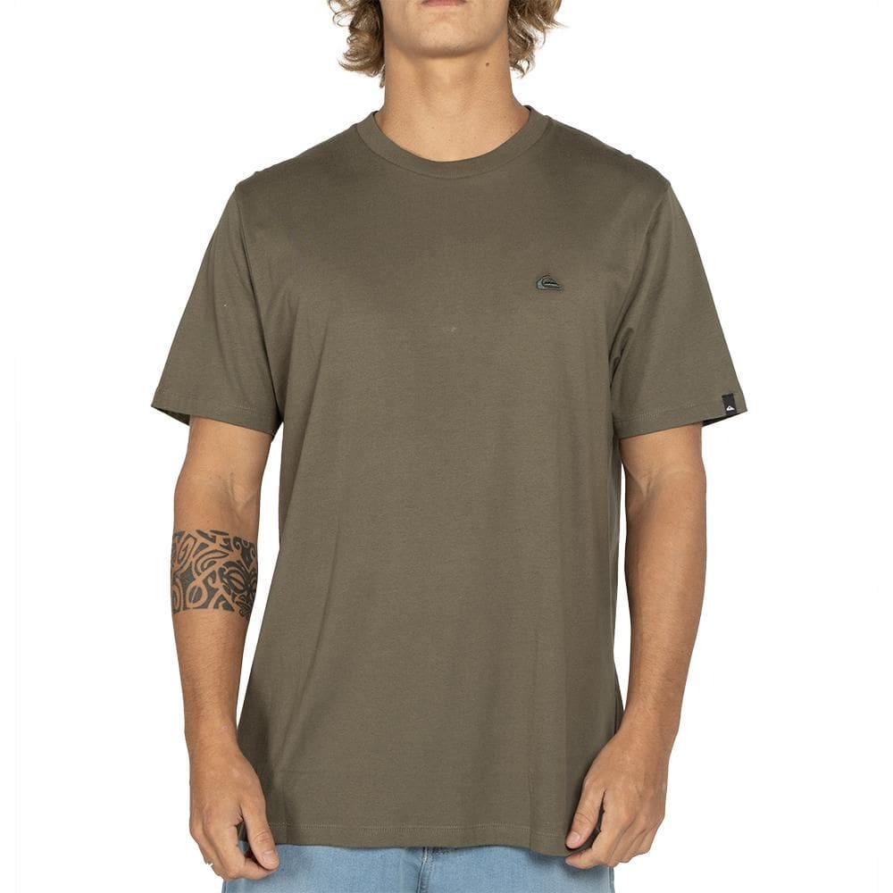 Camiseta Quiksilver Embroidery Plus Size WT25 Verde Escuro