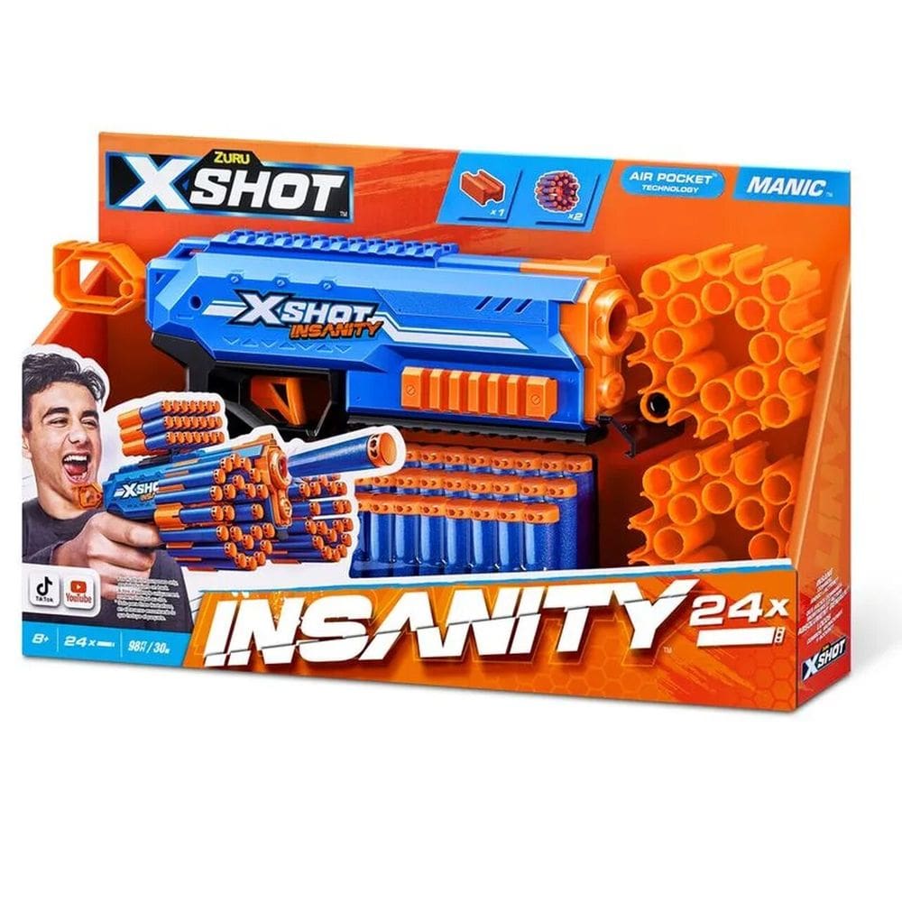 Lançador De Dardos Xshot Insanity Manic - Candide 5640