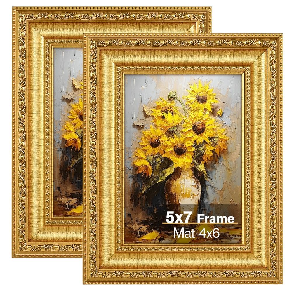 Porta-retratos Splinterix Gold 12,7 x 17,7 cm Conjunto de 2