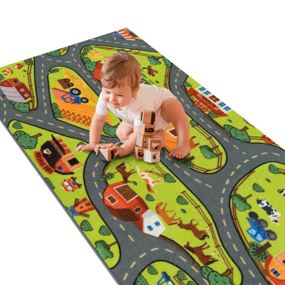 Tapete Carpet Playmat STARUIA lavável para crianças 200x100cm para meninos