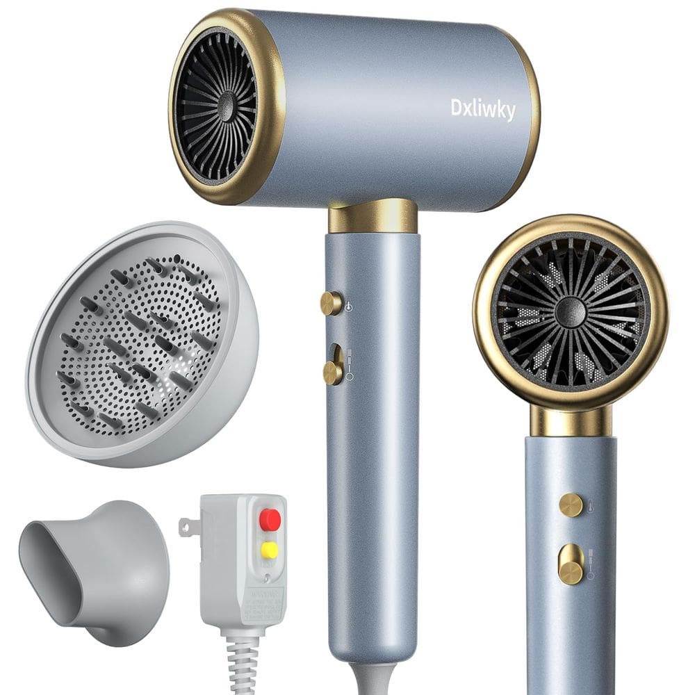 Secador de cabelo Dxliwky Ionic 1875W com difusor e concentrador