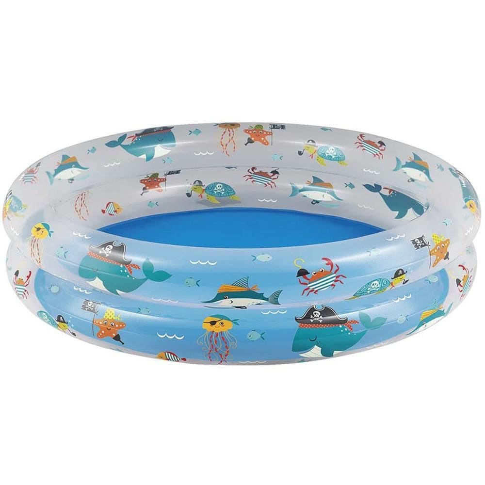 Piscina 90L Redonda Estampa Fundo Do Mar - Mor