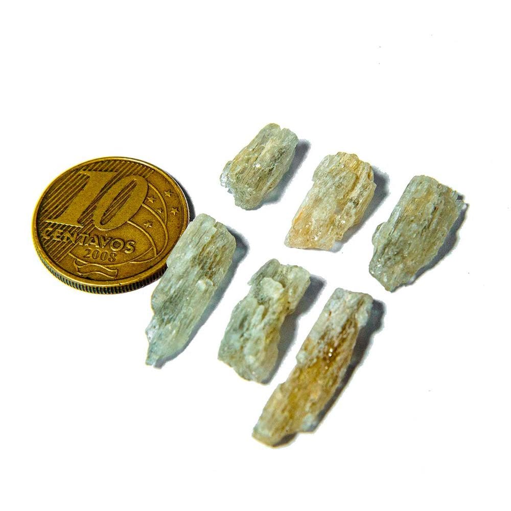 10 Escapolita Bicolor Marialita Pedra Natural 3 a 4ct