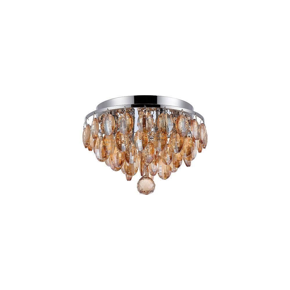 Plafon Skylight Aryas 3022 G9 Bivolt Cromado/champagne
