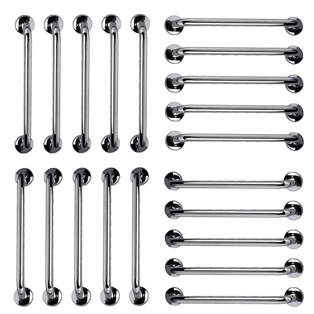 Barra de Apoio 40cm Aço Inox Kit 20 unidades Banheiro Box Idoso Cadeirante Deficiente Gestante Suporte Acessibilidade