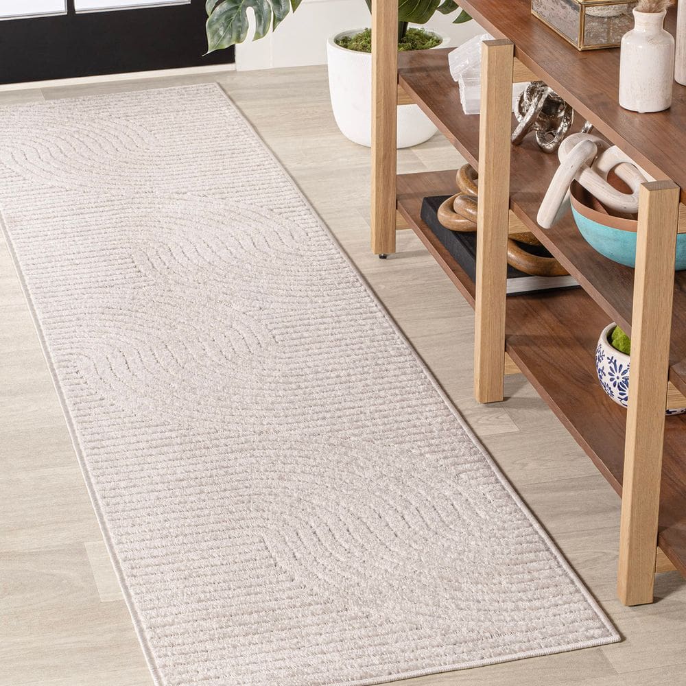 Tapete Runner JONATHAN Y Hallie High-Low Geometric 0,76x3m