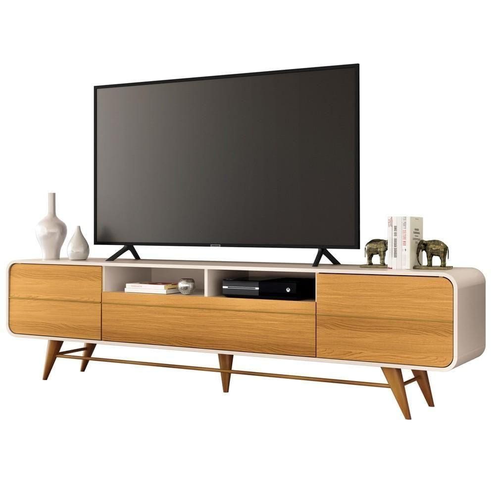 Rack Bancada De 85 Pol 220cm áureo H01 Off White/cinamomo - Mpozenato