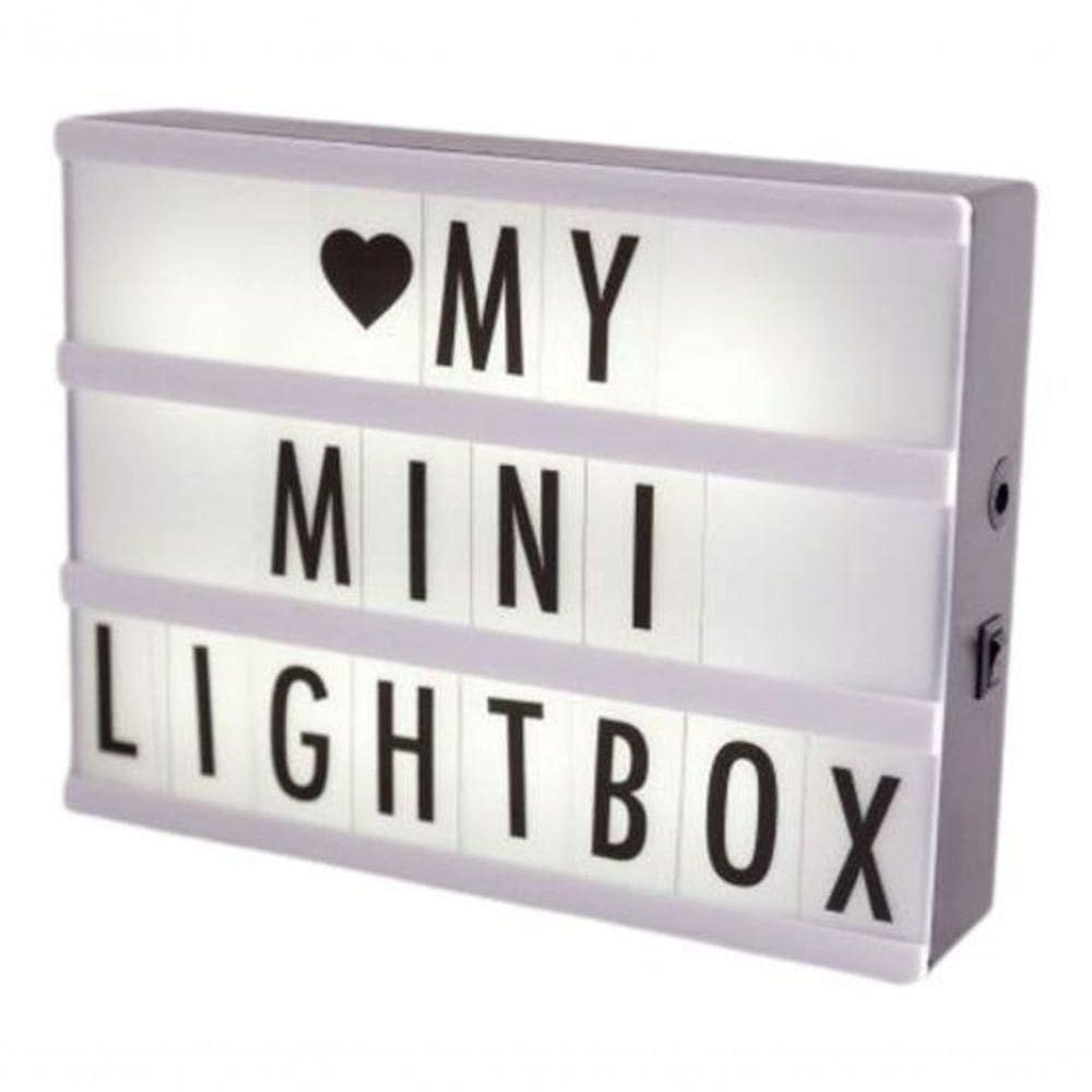 Luminaria Painel Letreiro Light Box A5 96 Letras-números