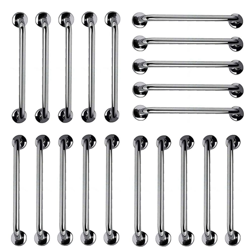 Barra de Apoio Aço Inox 40cm Kit 20 Unidades Suporte Idoso Gestante Acessibilidade Cadeirante Banheiro Box Segurança Proteçao