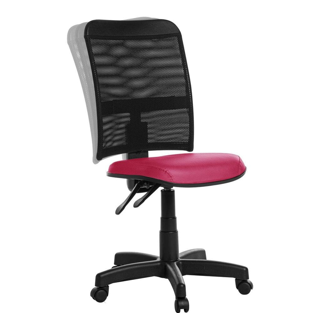 Cadeira De Escritório Ergonômica Em Tela Rv Cor Rosa