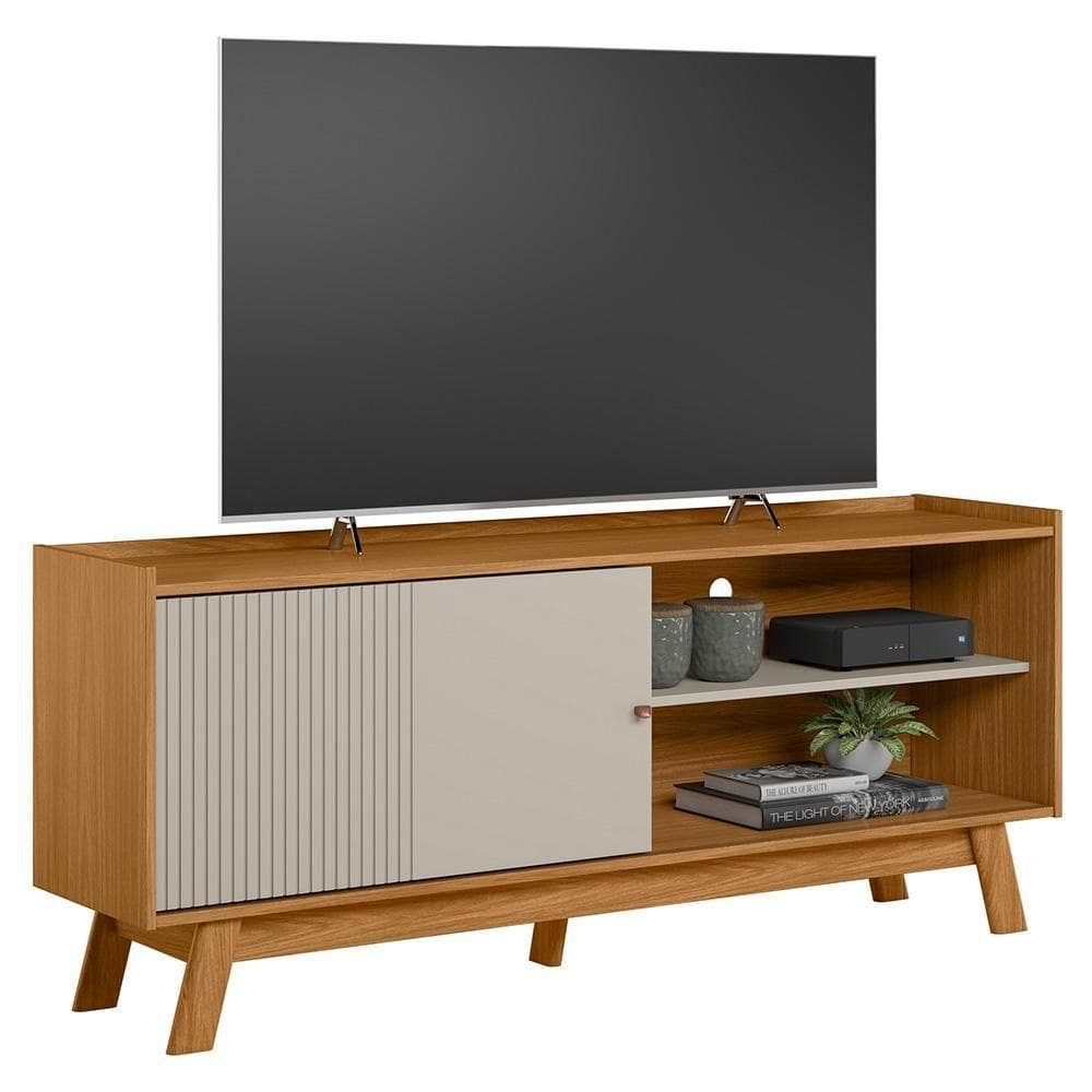 Rack Bancada De 65 Polegadas Arum L06 Nature/off White - Mpozenato